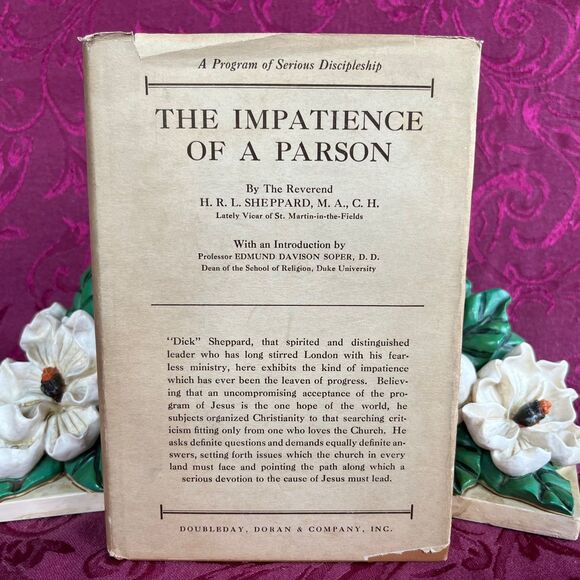 1928 The Impatience of a Parson by H.R.L. Sheppard, Vintage Book - Picture 1 of 10